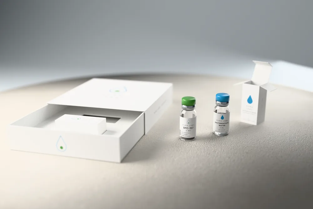 PURA LABS drawer box with carton and two vials
